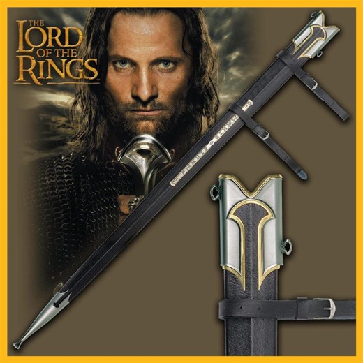 Anduril Sword Scabbard Lord of the Rings Replica - Etsy