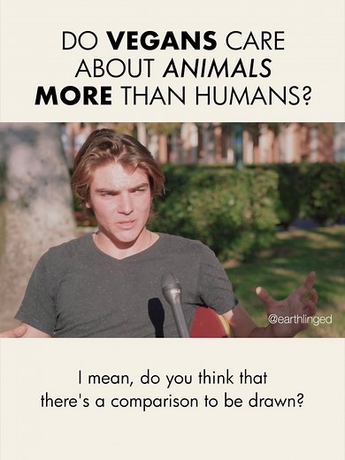 125K views · 2.4K reactions | Meat eater confronts vegan about comparing human and animal suffering. | Earthling Ed | Facebook
