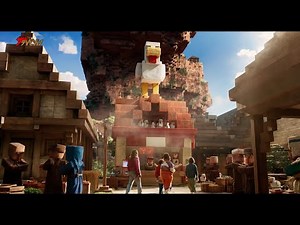 映画『マインクラフト』全てが四角いブロックで出来た世界に驚愕!「なんでも創造できる世界」 映画『マインクラフト／ザ・ムービー』予告映像