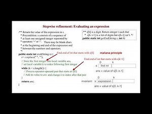 Stepwise refinement: Evaluating an expression