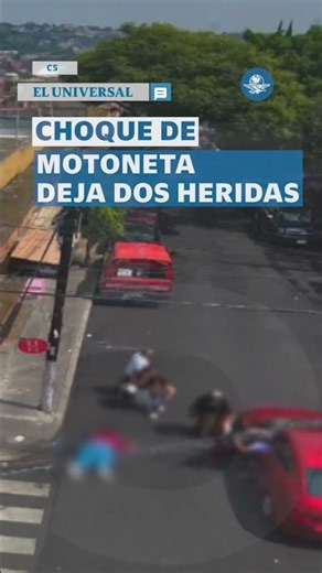 Choque entre motoneta y auto deja a mujer y menor heridas en la Álvaro Obregón #shorts