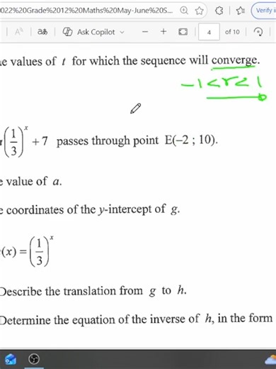 How to find a on Exponential Equations Math Grade 11 and 12 (CAPS) #foryoupage #physics #tik_tok #fyp #MathRevision