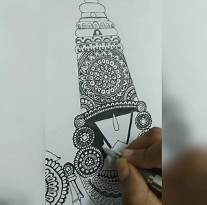 3.7K views · 351 reactions | Sri Venkateswara Swamy Drawing Using Black Pen  Credits: @coloursecrtz #tirupati #tirumala #tirupathi #itsmytirupati #lordvenkateshwara #lordbalaji #drawing #drawings #pendrawing | It's My Tirupati | Facebook