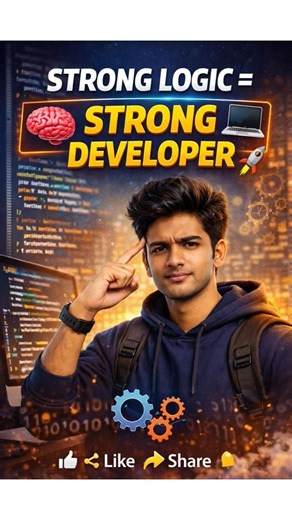 Think Smart: Logic Behind Great Developers #shorts #telugu #logic #codeing #developer #algorithms