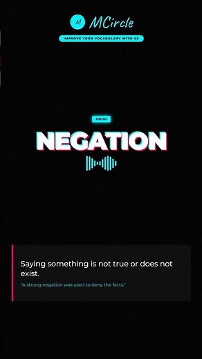 Learn English: What is Negation? | Vocabulary Shorts