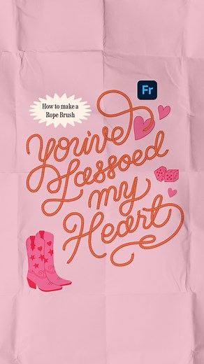 Let me show you how to make a lasso brush in Adobe Fresco🤠 it’s super easy and I’ll teach you in less than 30 seconds! #adobefresco #brushes #digitalart #handlettering | Threeologie