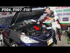 HYUNDAI CODE P1106 P1107 ENGINE LIGHT ON FIX HYUNDAI SONATA ELANTRA SANTA FE TUCSON ACCENT VELOSTER