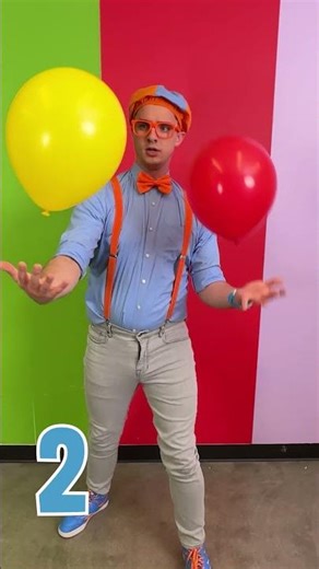 Blippi Tries Balloon Juggling! 🎈🤹‍♂️ #games #gameshorts #funnyshorts
