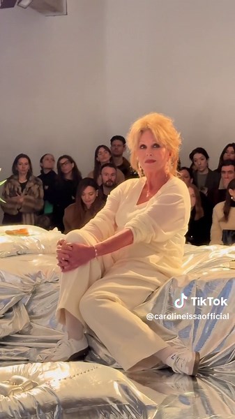 Joanna Lumley's Stunning Debut at London Fashion Week FW24