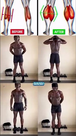 Grow Your Calves Fast 💥 | 10 Min Calf Workout at Home 🏠#calfworkout #calf #shortsfeed #workout