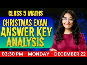Class 5 Maths Christmas Exam | Answer key | Exam Winner