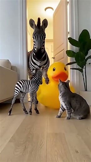 cat and zebra masti 😺😂 #trndingshorts