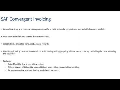 BRIM 7: SAP CI (Convergent Invoicing)