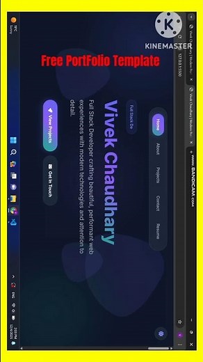 Can a Free Portfolio Template REALLY Get You Hired? #shorts #portfolio #webdesign