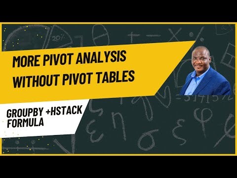 Excel Trick: Use GROUPBY + HSTACK for Pivot-Style Analysis Without PivotTables