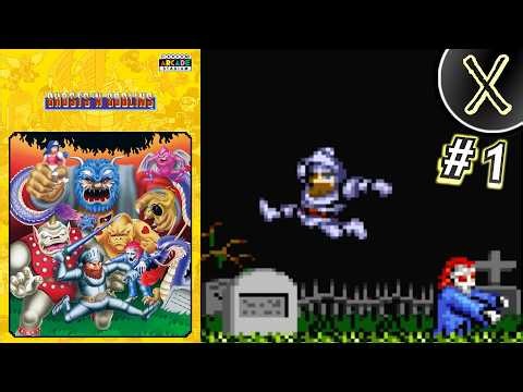 [XPlay] Ghosts 'n Goblins (Arcade) | Walkthrough EP 1 - Get Hit, Rewind...