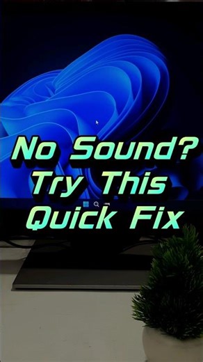 No Sound? Try This Quick Fix 💻 #youtubeshorts #shortsvideo #shorts