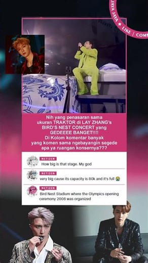 Nih GIANT TRAKTOR di LAY ZHANG'S Bird Nest Concert 🚜✨GEDEE BINGITS#LayZhang #BirdsNestConcert