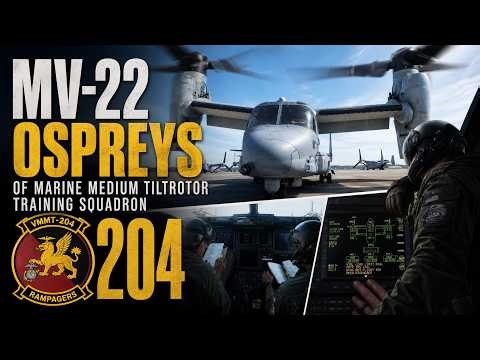 MV-22 Ospreys of Marine Medium Tiltrotor Training Squadron (VMMT) 204