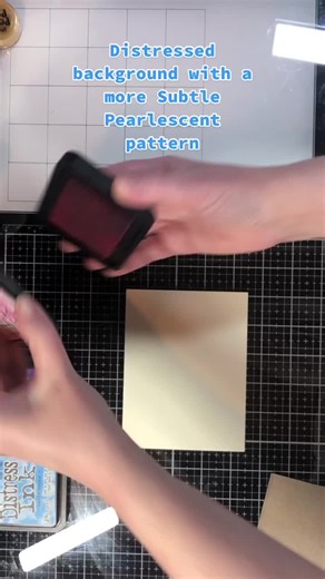 Creating a Subtle Pearlescent Distressed Background | Cardmaking Technique