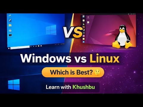 Linux vs Windows (Complete System Difference) | Beginner Friendly 💻