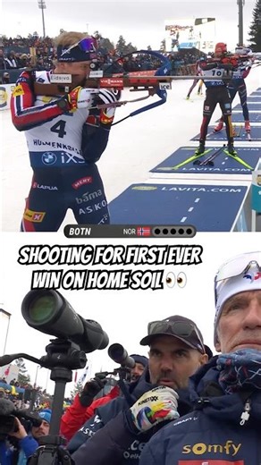 No pressure for Botn 🇳🇴 gifting the perfect goodbye to coach Mazet 🥰 #biathlon #sports