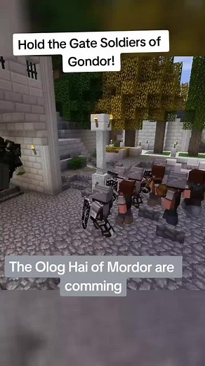 Defend Gondor: Olog Hai Attack in Minecraft Mod