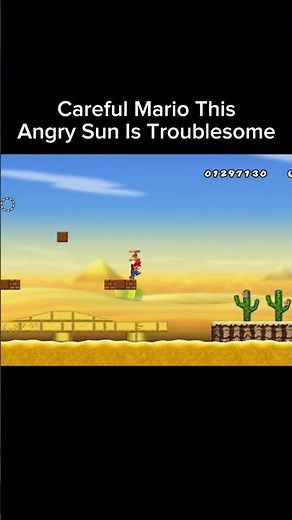 Watch Out! This Sun Shoot Fire Balls! #mario #nintendo #retrogaming