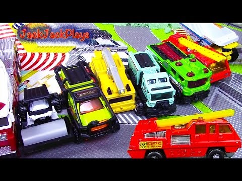 Toy Trucks for Kids COMPILATION | Matchbox Trucks Unboxing | JackJackPlays