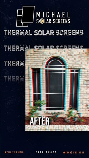 This is a before and after of one of the homes that trust our thermal solar screens 🏡✨