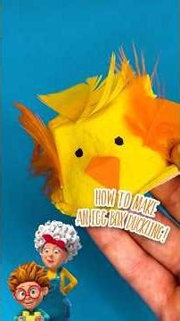 How to make an Egg Box Duckling! 🐥 @StanAndGran #KidsCrafts #KidsActivities