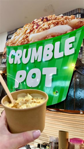 The Frenchgate Shopping Centre on Instagram: "Sweet, warm, and absolutely delicious 😍 Find The Crumble Pot now at Frenchgate 🥧 😋 #doncaster #frenchgate #crumblepot #applecrumble"