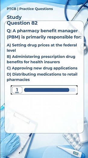 PTCB Practice Question 82 | Pharmacy Tech Exam Prep
