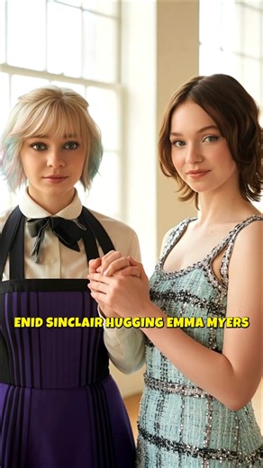 Enid Met Emma Myers - Wednesday Season 2 #wednesdayedits #agnesdemille #music #netflixwednesday