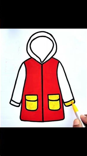 how to draw easy jacket 🧥 drawing