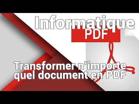 Comment enregistrer facilement et gratuitement un fichier en PDF