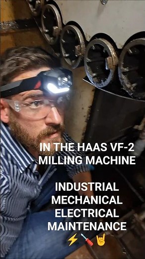 CNC Machine Maintenance, In The HAAS VF-2 Milling Machine ⚡️🪛🤘