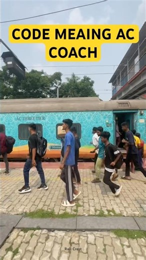 AC Coach Code Meaning | Indian Railways #shorts #ytshorts