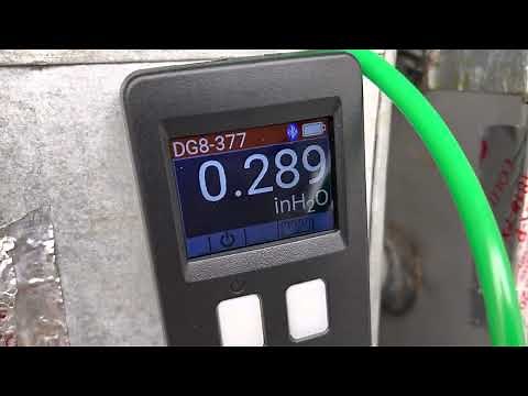 Measuring static pressure drop across clean and dirty air filters￼