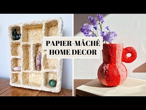 CREATIVE PAPER MACHE CLAY DIY HOME DECOR IDEAS - AESTHETIC DECORATIONS