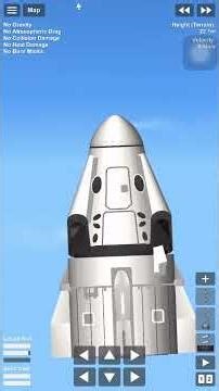 Crew Dragon test #sfs #spaceflightsimulator #crewdragon #spacex
