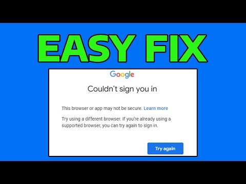 How To Fix Gmail Couldn't Sign You in Login Error