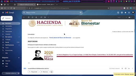 🚫| Grave falla en Banco del Bienestar permite saturar con spam su sistema de correos Una falla crítica en la plataforma oficial de reclutamiento del #bbienestarmx (portal-laboral) permite que una sola persona inunde una cuenta de correo con hasta 89 mensajes por minuto. Basta un simple script para automatizar el envío masivo de códigos desde el SISTEMA OFICIAL. No cuentan con CAPTCHA, bloqueo de IP, límites de envío, control de frecuencia ni tiempos de espera entre solicitudes. El sistema acept
