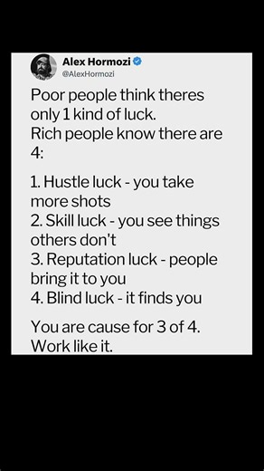 types of luck explained simply | Subscribe for more #motivation 😊👍