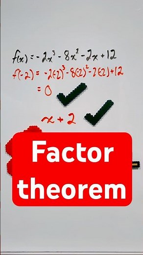 Is x+2 a factor? Check in under 10 seconds #shorts