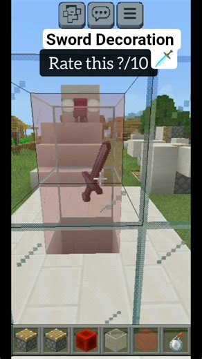 Minecraft Sword Decoration 🗡️#minecraft #shorts