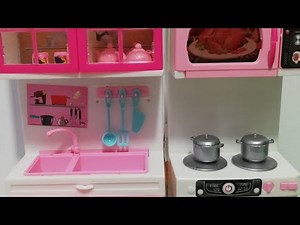 14 Minutes Satisfying with Unboxing Barbie Princess Kitchen Playset Collection Toys Review | ASMR