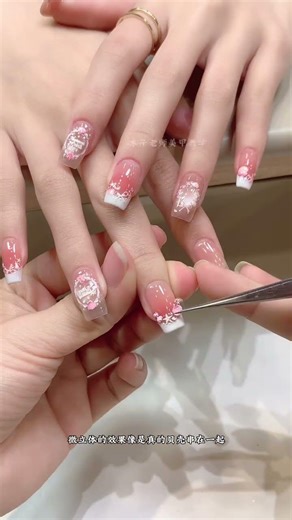 Title: Cute Pink Shell Necklace Nail Art - Adorable DIY Manicure Tutorial