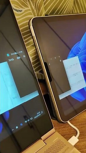 iPad Air 第5世代をduet displayで有線接続しサブディスプレイ化したときの遅延テスト #Shorts