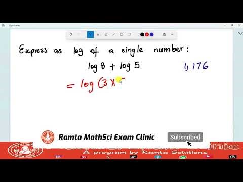 Express as log of a single number Practice 1